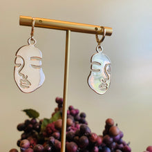 Load image into Gallery viewer, Gold Face Huggie Earrings