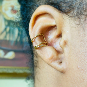 Triple Ring Ear Cuff