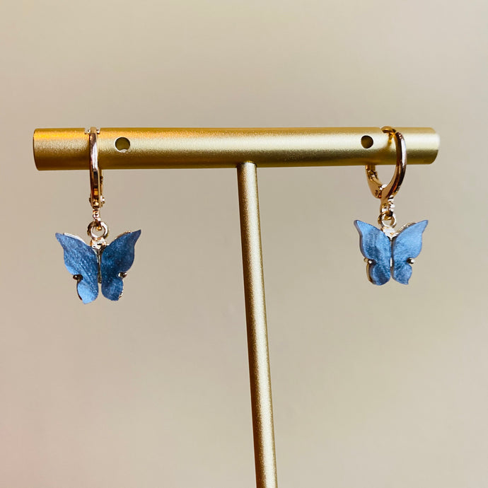 SP Grey Butterfly Earrings